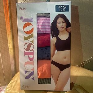 NEW JOYSPUN 6 PAIRS SEAMLESS BIKINI SIZE XXXL 22